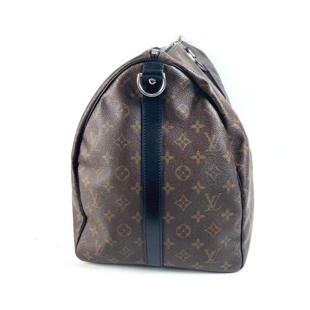 LOUIS VUITTON M56714 MonogramMacassar KeepallBandouliere55 Hand Bag Duffle Bag - Picture 5 of 15